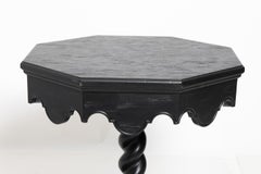 Black Ebonized Octagonal Table