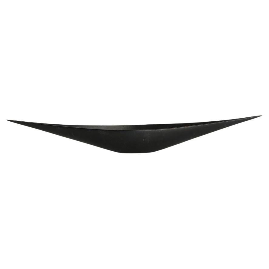 Black Ebonized Wood Sculptural Bowl by Johnny Mattson For Sale