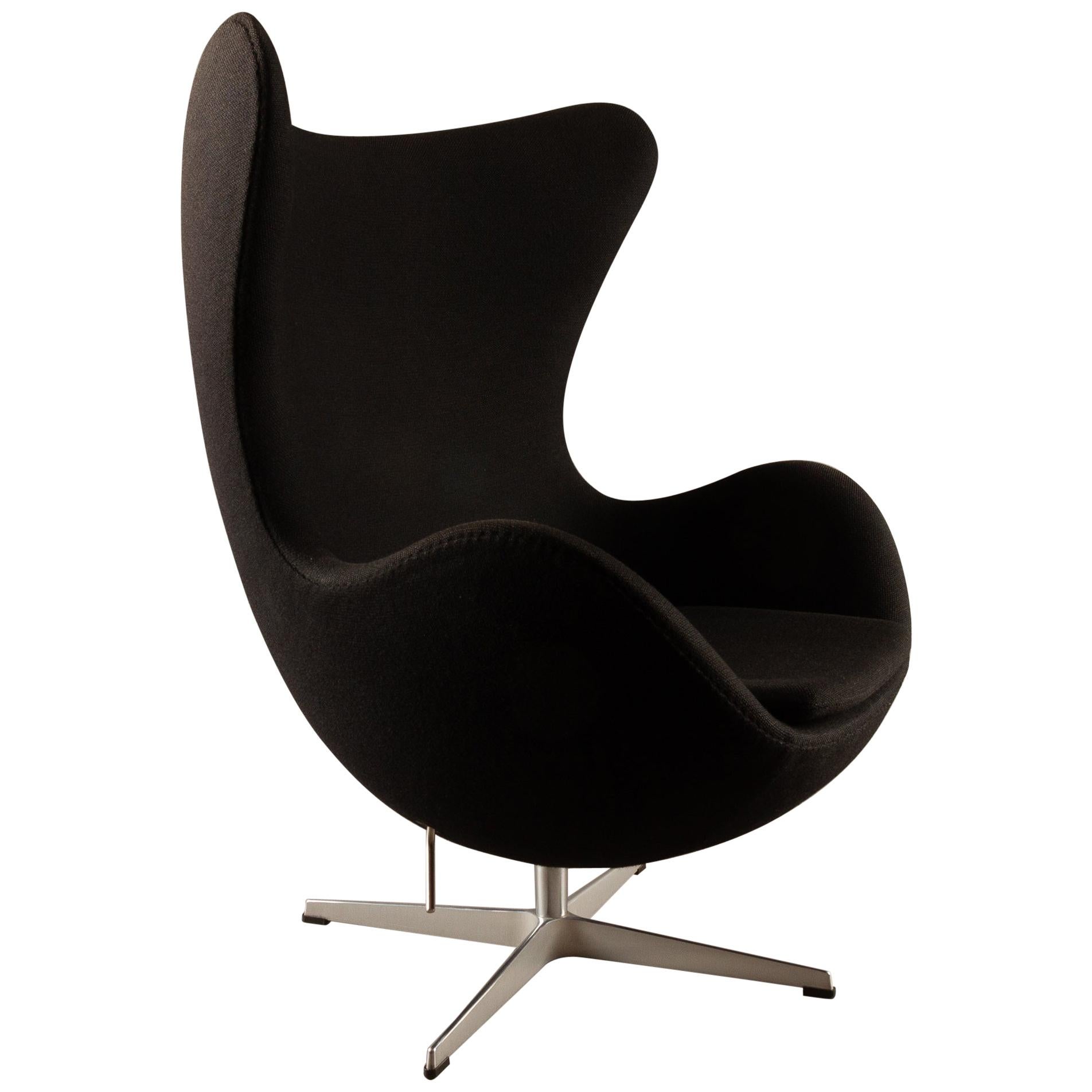 Black Egg Chair 3316 by Arne Jacobsen for Fritz Hansen, 2007