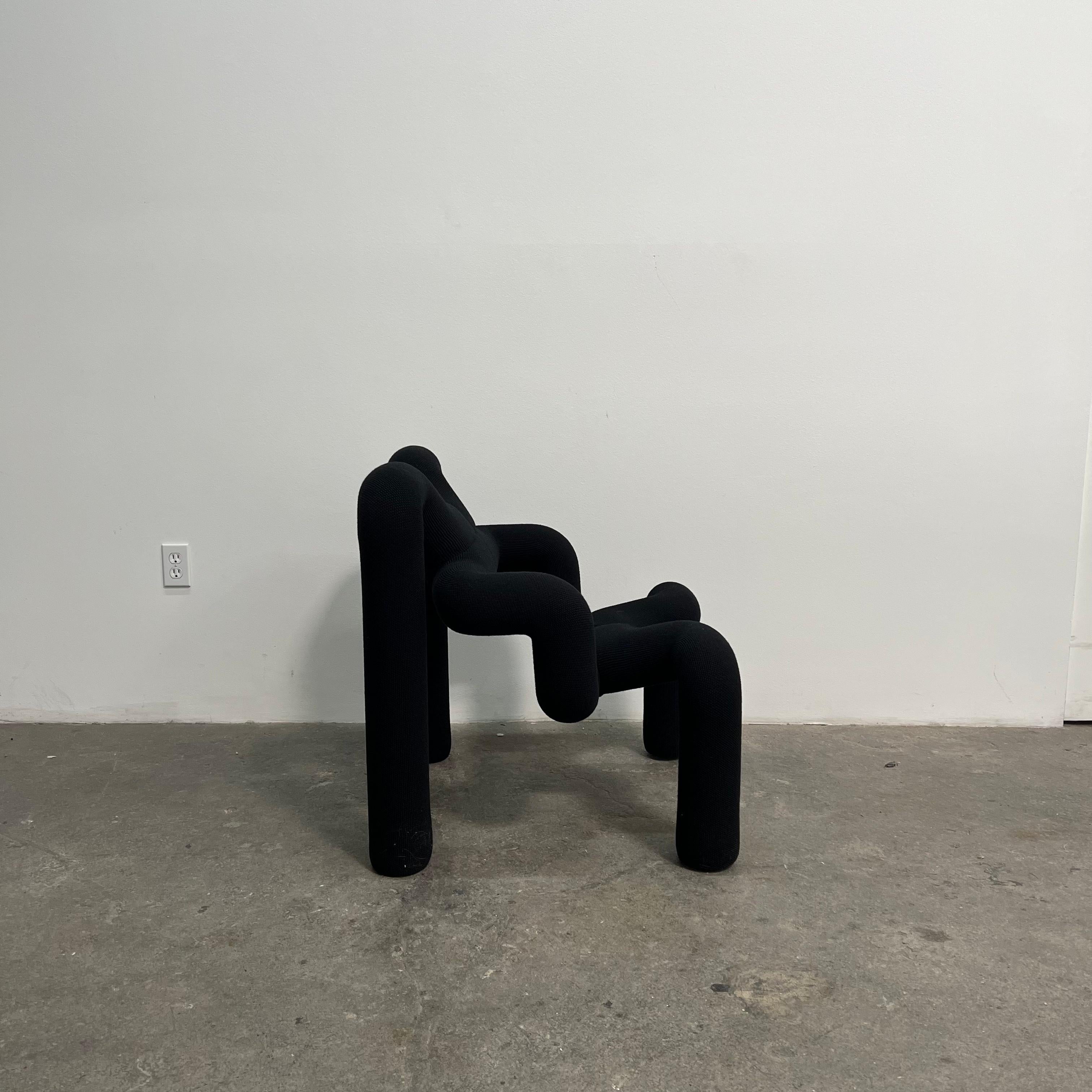 Post-Modern Black Ekstrem Chair by Terje Ekstrom, 1984 For Sale