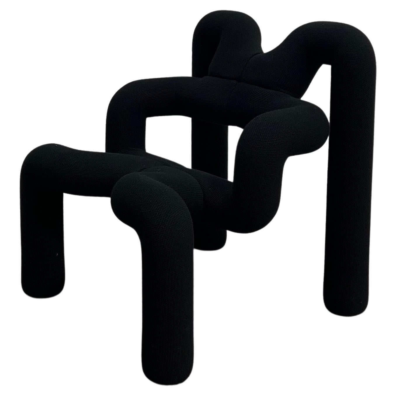 Black Ekstrem Chair by Terje Ekstrom, 1984 For Sale