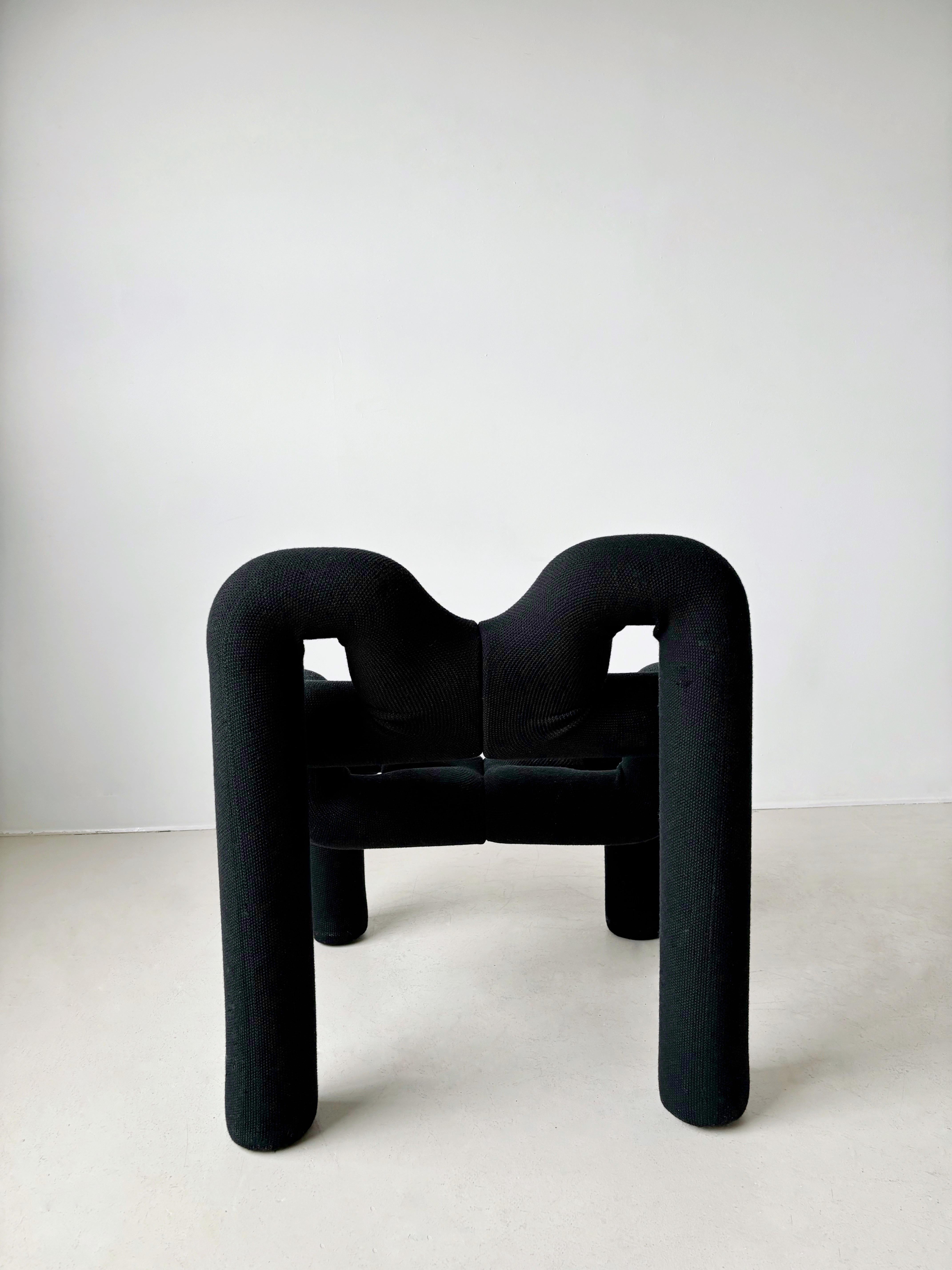 Post-Modern Black Ekstrem Lounge Chair by Terje Ekstrøm