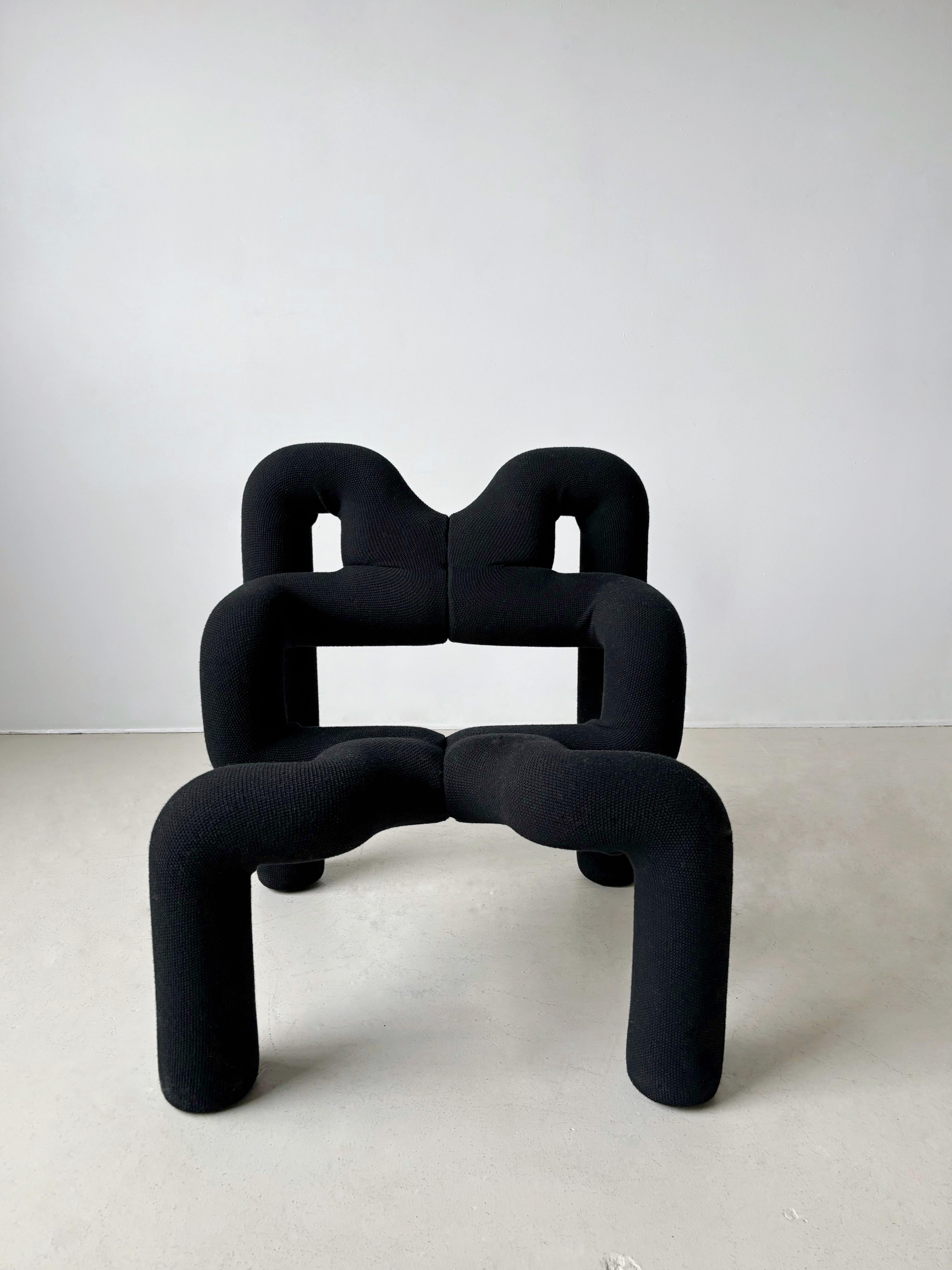Late 20th Century Black Ekstrem Lounge Chair by Terje Ekstrøm