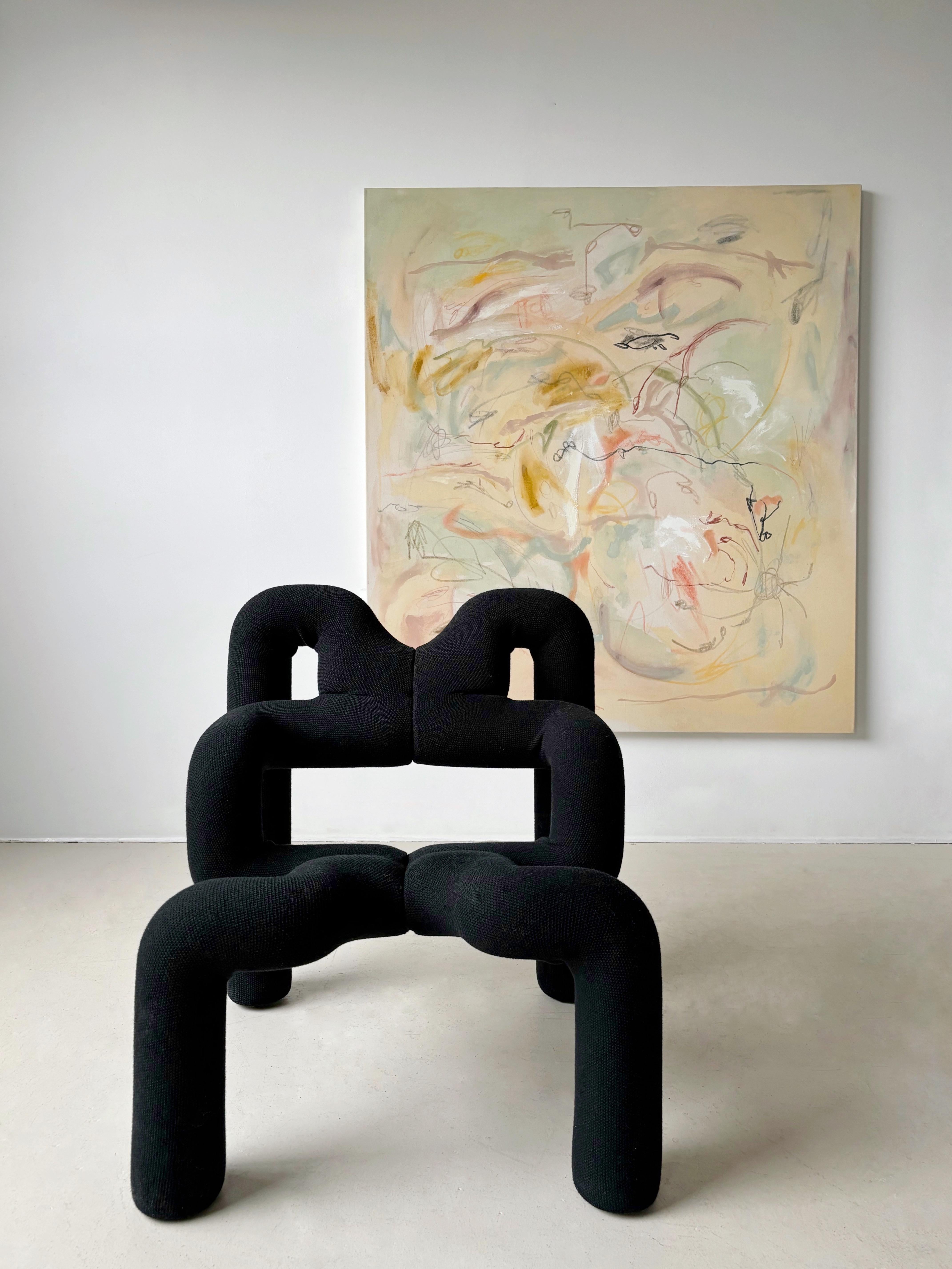 Steel Black Ekstrem Lounge Chair by Terje Ekstrøm
