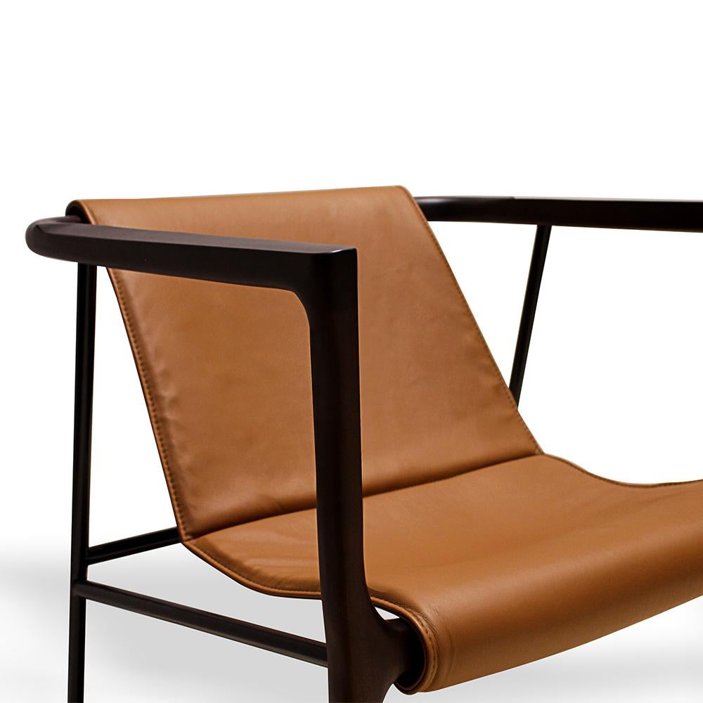 Black Elliot Armchair by Collector In New Condition For Sale In Geneve, CH
