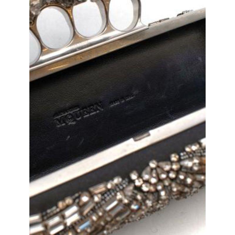 Black Embellished Fish Knuckle Box Clutch 1