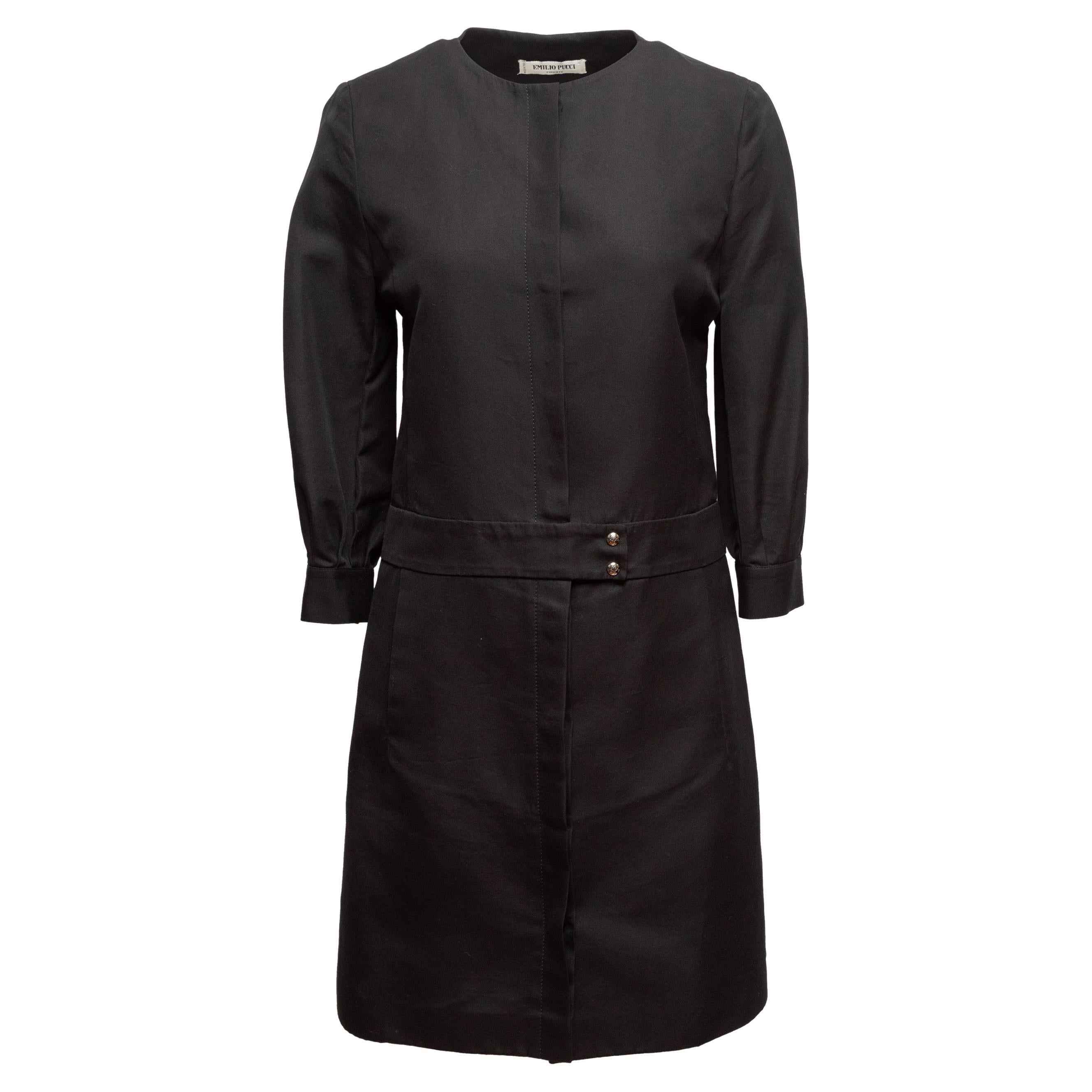 Black Emilio Pucci Knee-Length Dress For Sale