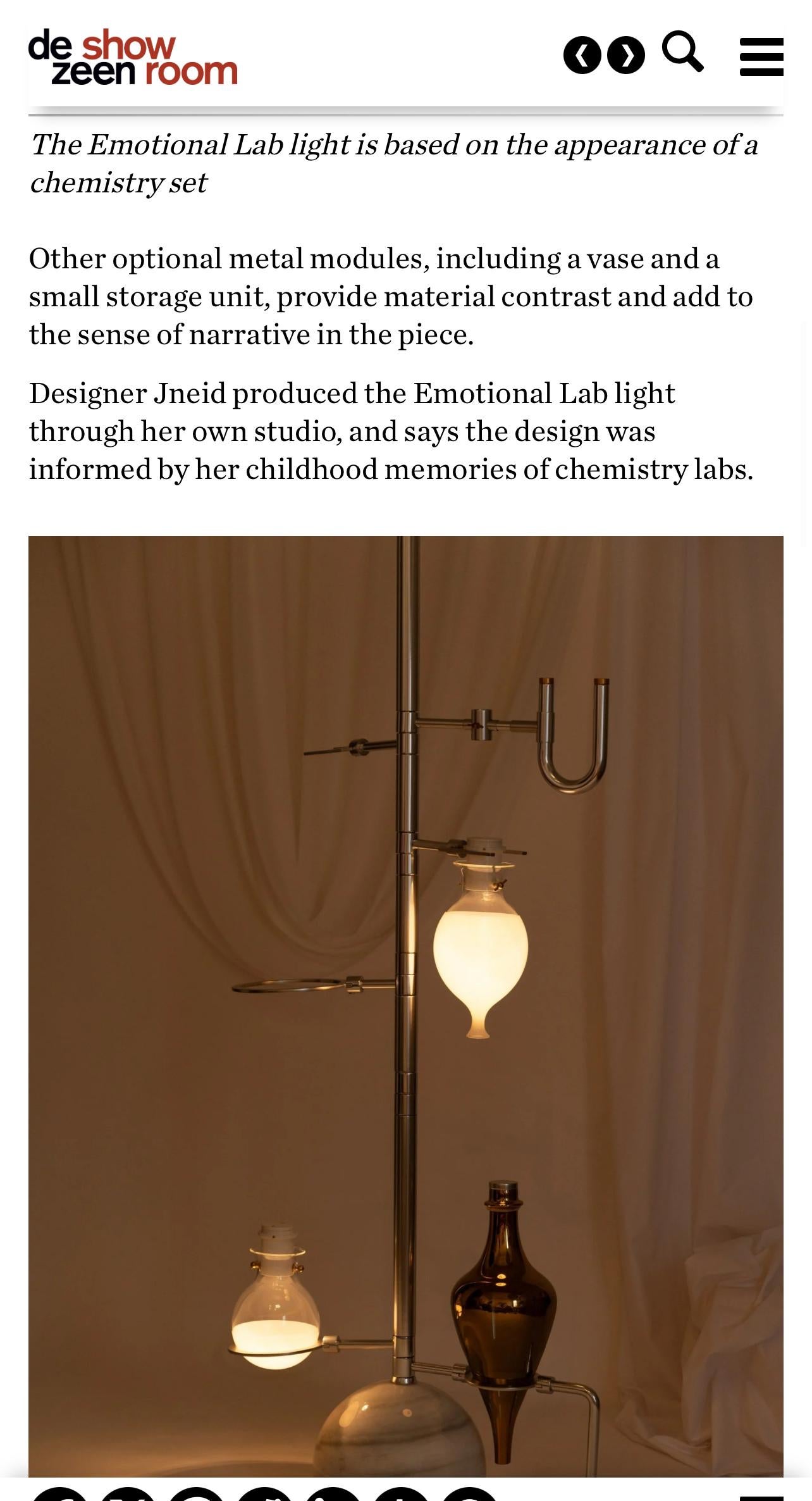 Lámpara escultórica Black Emotional Lab de Hania Jneid en venta 7