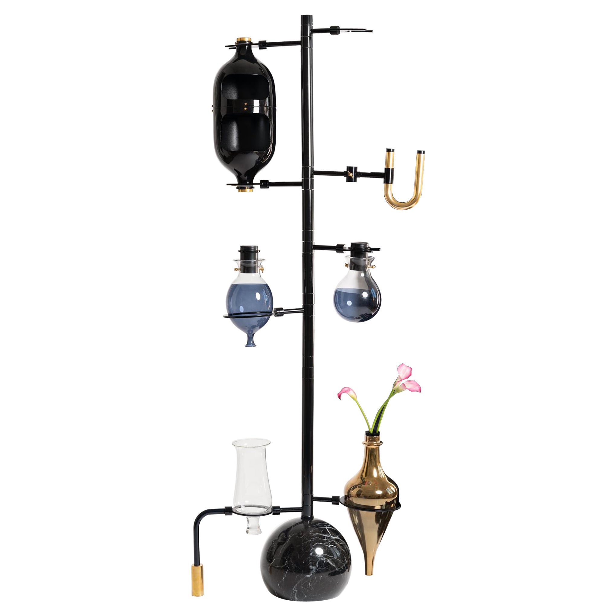 Lampada scultorea Black Emotional Lab di Hania Jneid