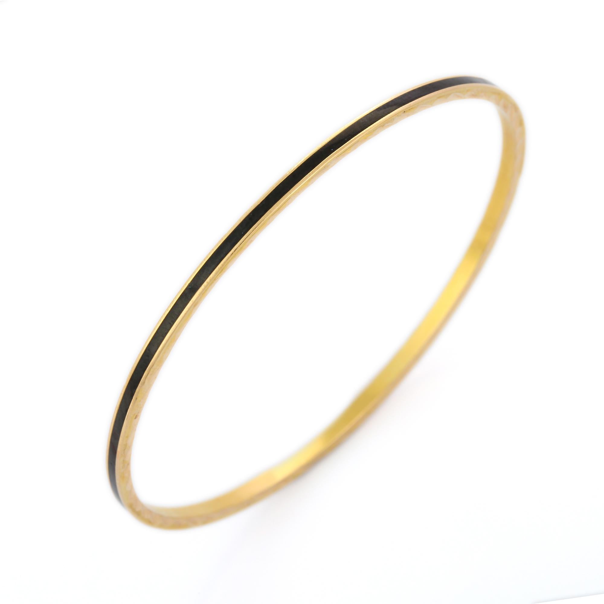 enamel gold bangle designs