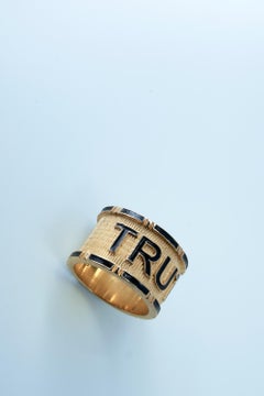 Black Enamel Ring Truth J Dauphin