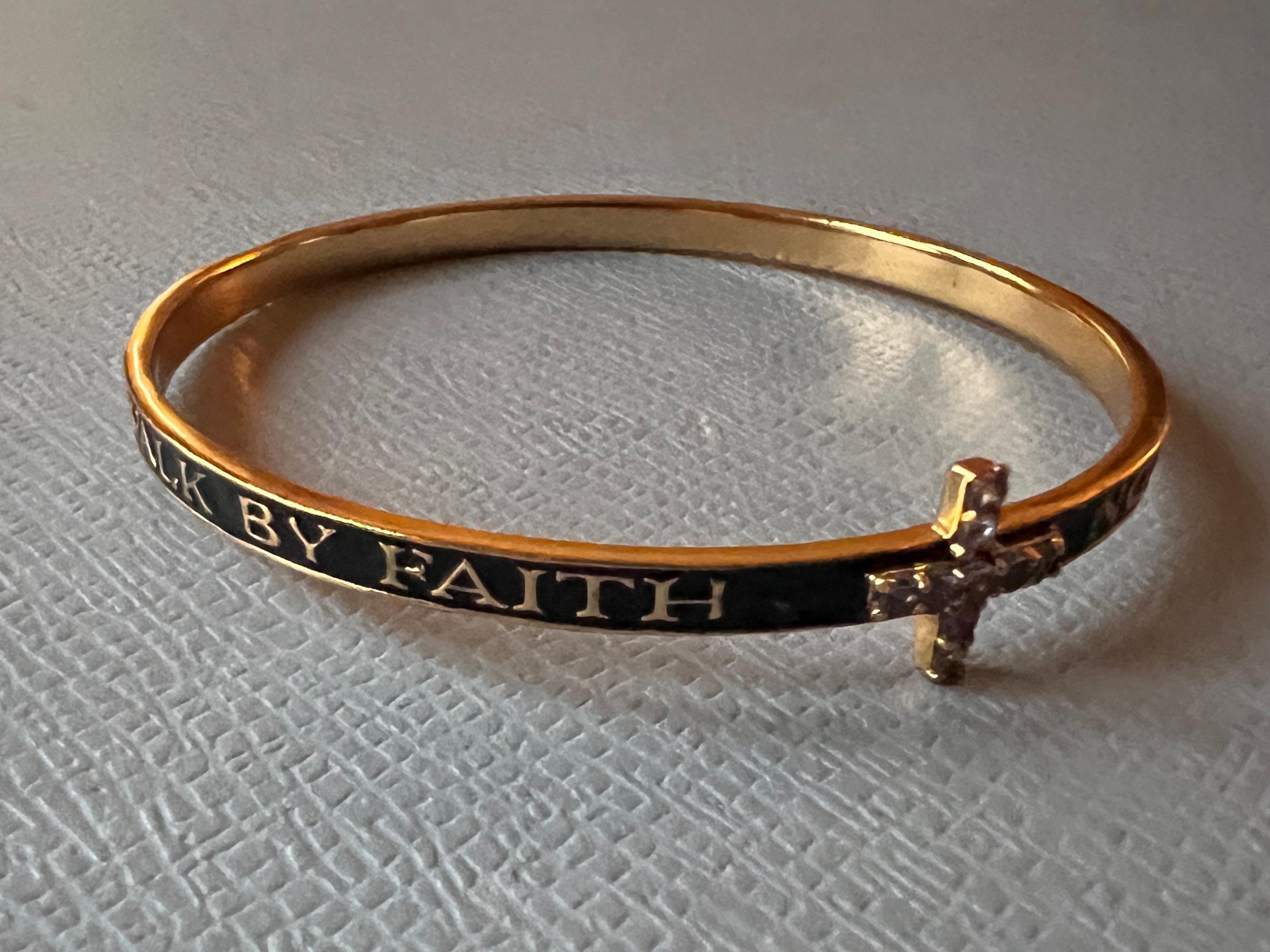 Bracciale Bangle con smalto nero e tanzanite In condizioni Nuovo in vendita a Los Angeles, CA