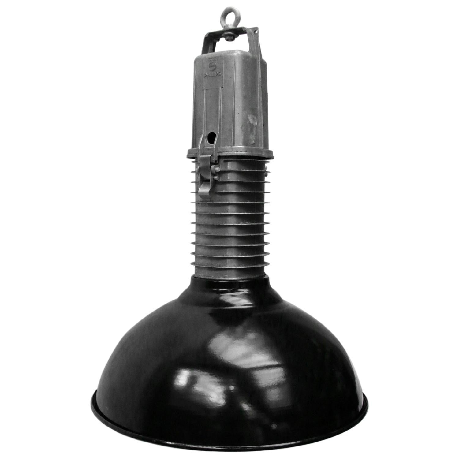 Lights en fonte d'aluminium avec émail noir Design/One Vintage Industriel en vente