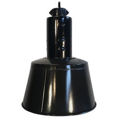 Black Enamel Factory Lamp
