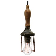 Wooden Vintage Industrial Work Light