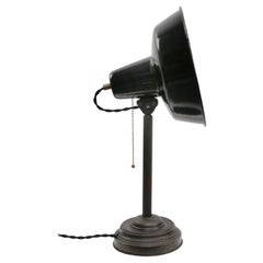 Black Enamel Vintage Industrial Brass Table Desk Light