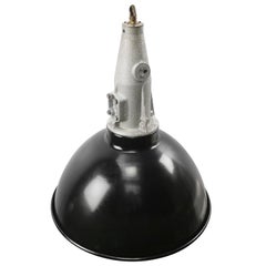 Black Enamel Vintage Industrial Cast Pendant Lights