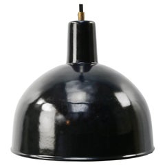 Black Enamel Vintage Industrial Factory Hanging Lights Pendants