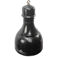 Black Enamel Vintage Industrial Factory Pendant Light