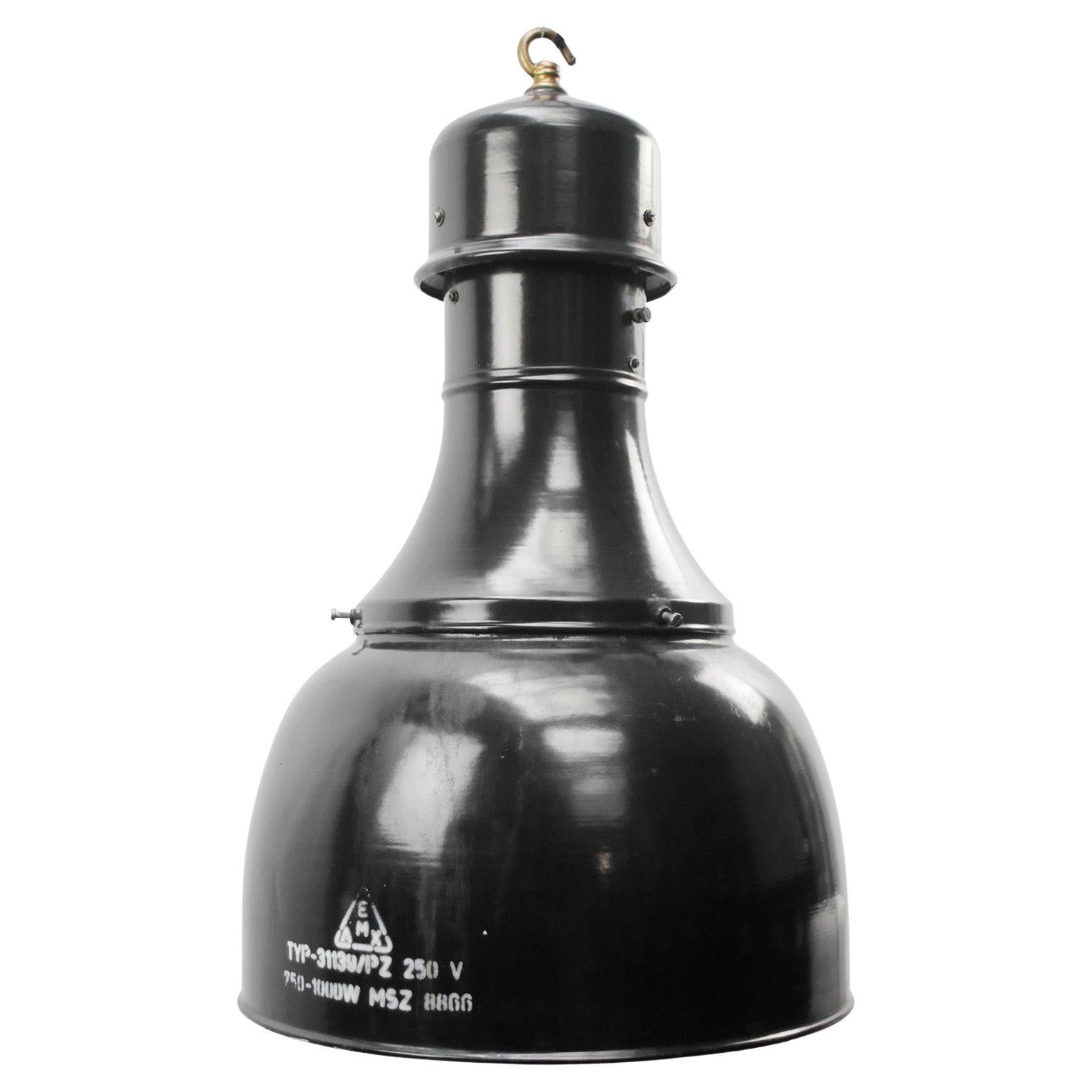 Black Enamel Vintage Industrial Factory Pendant Light