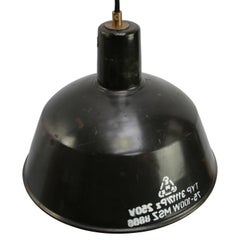 Black Enamel Vintage Industrial Factory Pendant Lights