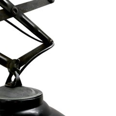 Lámparas Colgantes de Tijera de Hierro Industrial Vintage Esmaltadas en Negro