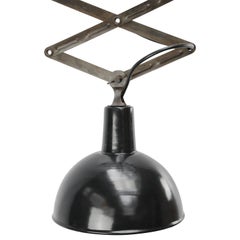 Black Enamel Vintage Industrial Metal Scissor Pendant Lights