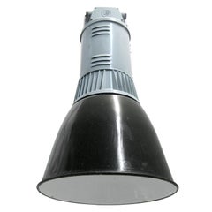 Lámpara Colgante Industrial Vintage Esmaltada Negra