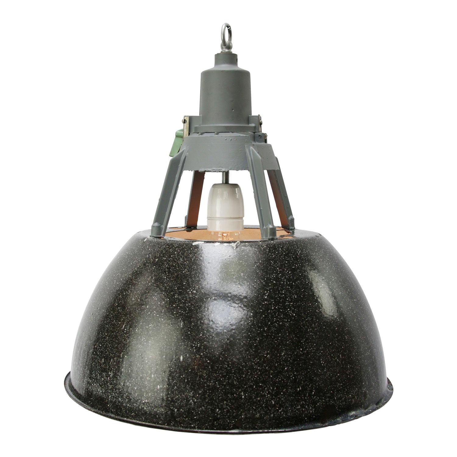 Black Enamel Vintage Industrial Pendant Lights