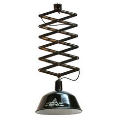 Black Enamel Vintage Industrial Scissor Pendant Lights