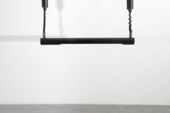 Anders Pehrson Style Black Enameled Fluorescent Tube Ceiling Lamp By Massive