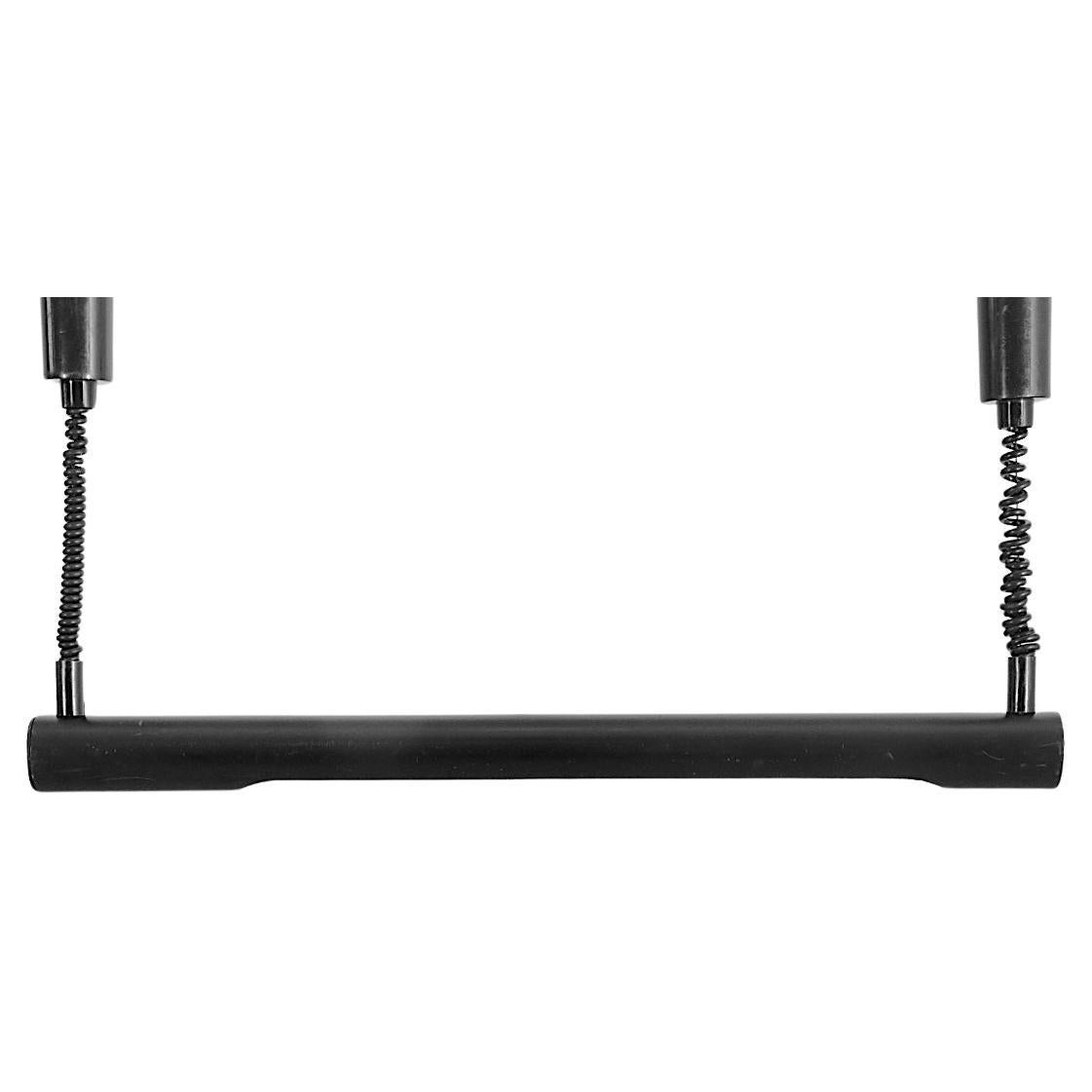 Anders Pehrson Style Black Enameled Fluorescent Tube Ceiling Lamp By Massive