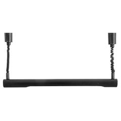 Anders Pehrson Style Black Enameled Fluorescent Tube Ceiling Lamp By Massive