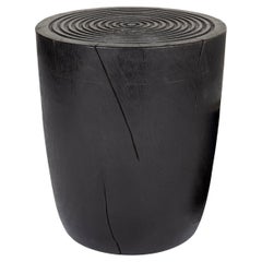 Black End Table with Target Design Top