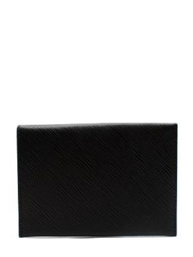 Louis Vuitton Black Epi Leather Kirigami Pochette
 
 - Textured epi leather with ivory suede interior 
 - Popper fastening 
 - Embossed Louis Vuitton logo 
 
 Materials:
 Leather
 Suede
 
 Made in France 
 
 PLEASE NOTE, THESE ITEMS ARE PRE-OWNED