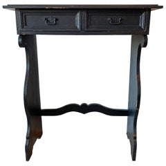 Black European Entryway Console Table