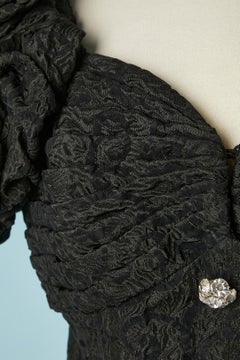 Black evening skirt-suit with rhinestone buttons Lillie Rubin