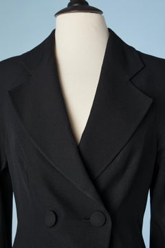 Black evening trouser pant suit Christian Dior Boutique