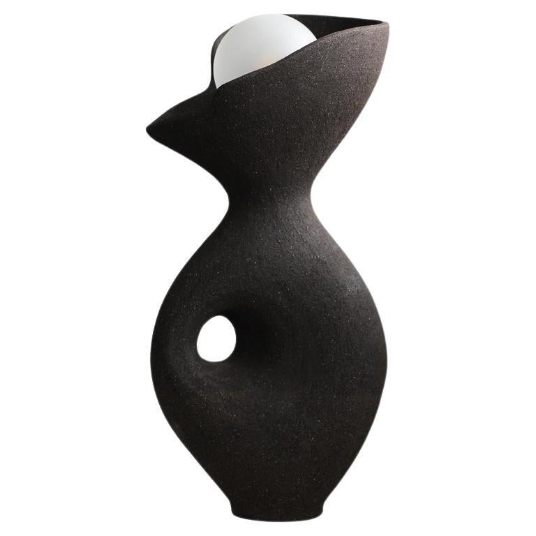 Black Exo Lamp by Abid Javed For Sale