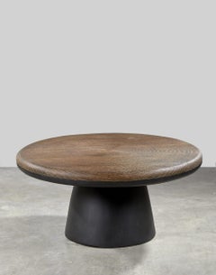 Black Exotic Wood Coffee Table