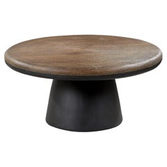 Black Exotic Wood Coffee Table