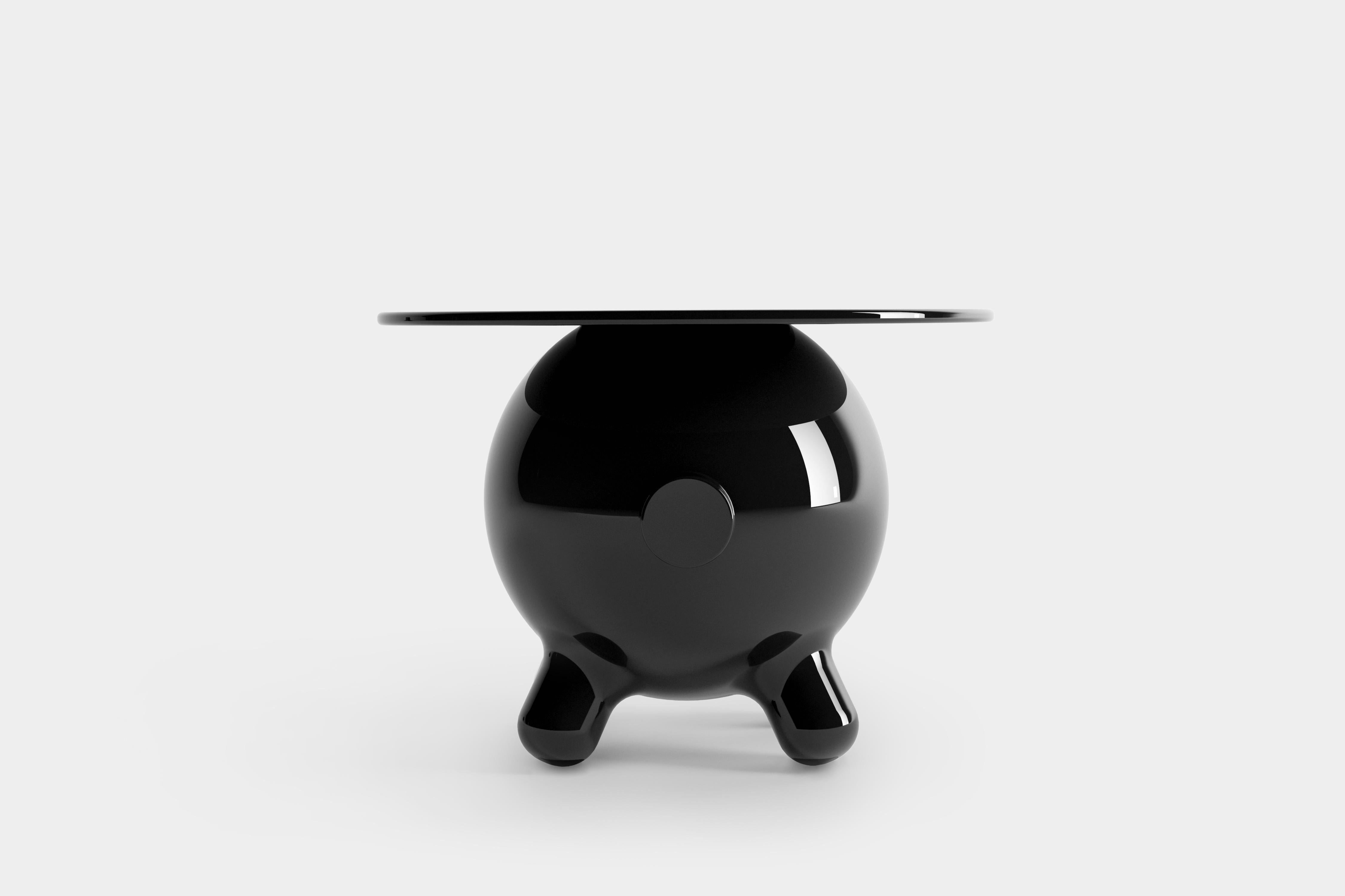 Pogo, Decorative Side Table, Nightstand, in Black by Joel Escalona (Mexikanisch) im Angebot
