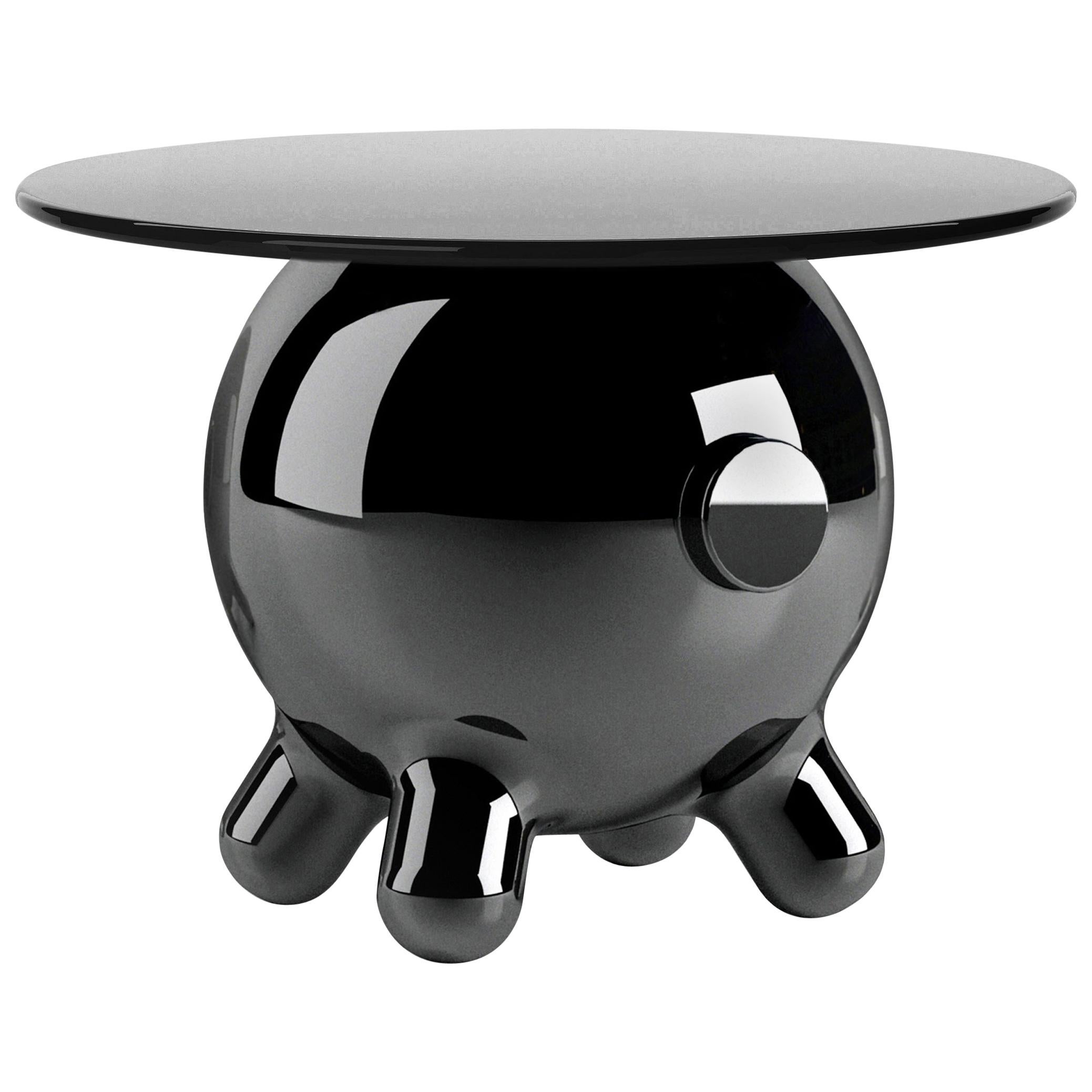 Magenta Extra Large Side Table, Decorative Auxiliary Table, Pogo, Joel