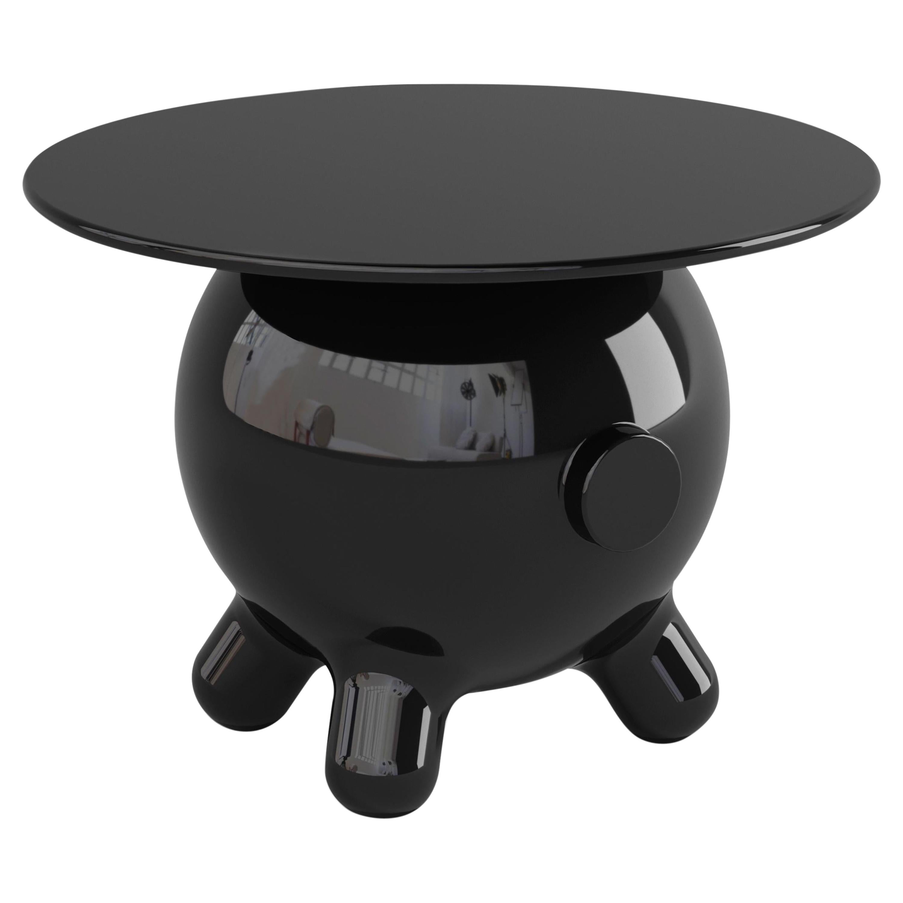 Pogo, Decorative Side Table, Nightstand, in Black by Joel Escalona im Angebot