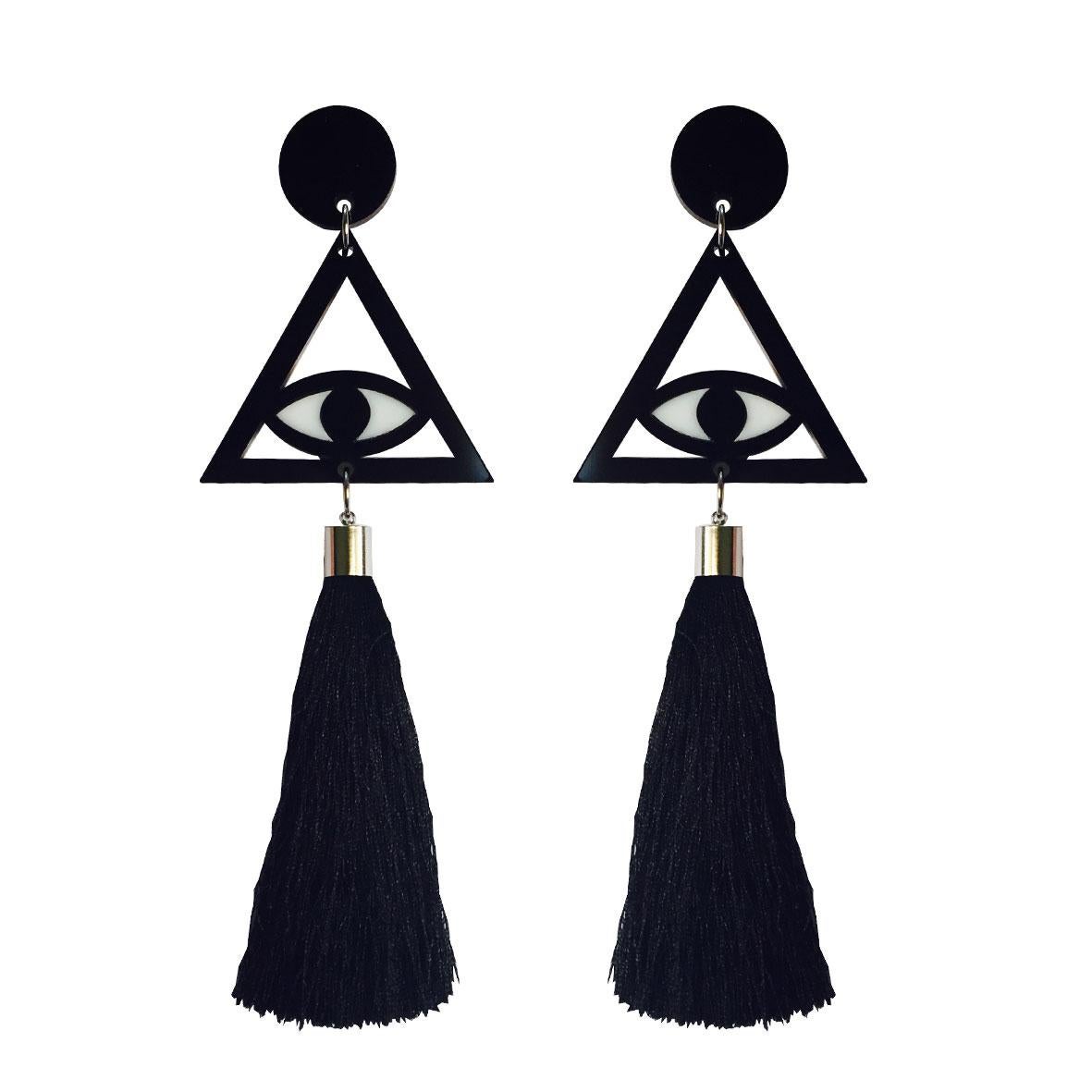 illuminati earrings