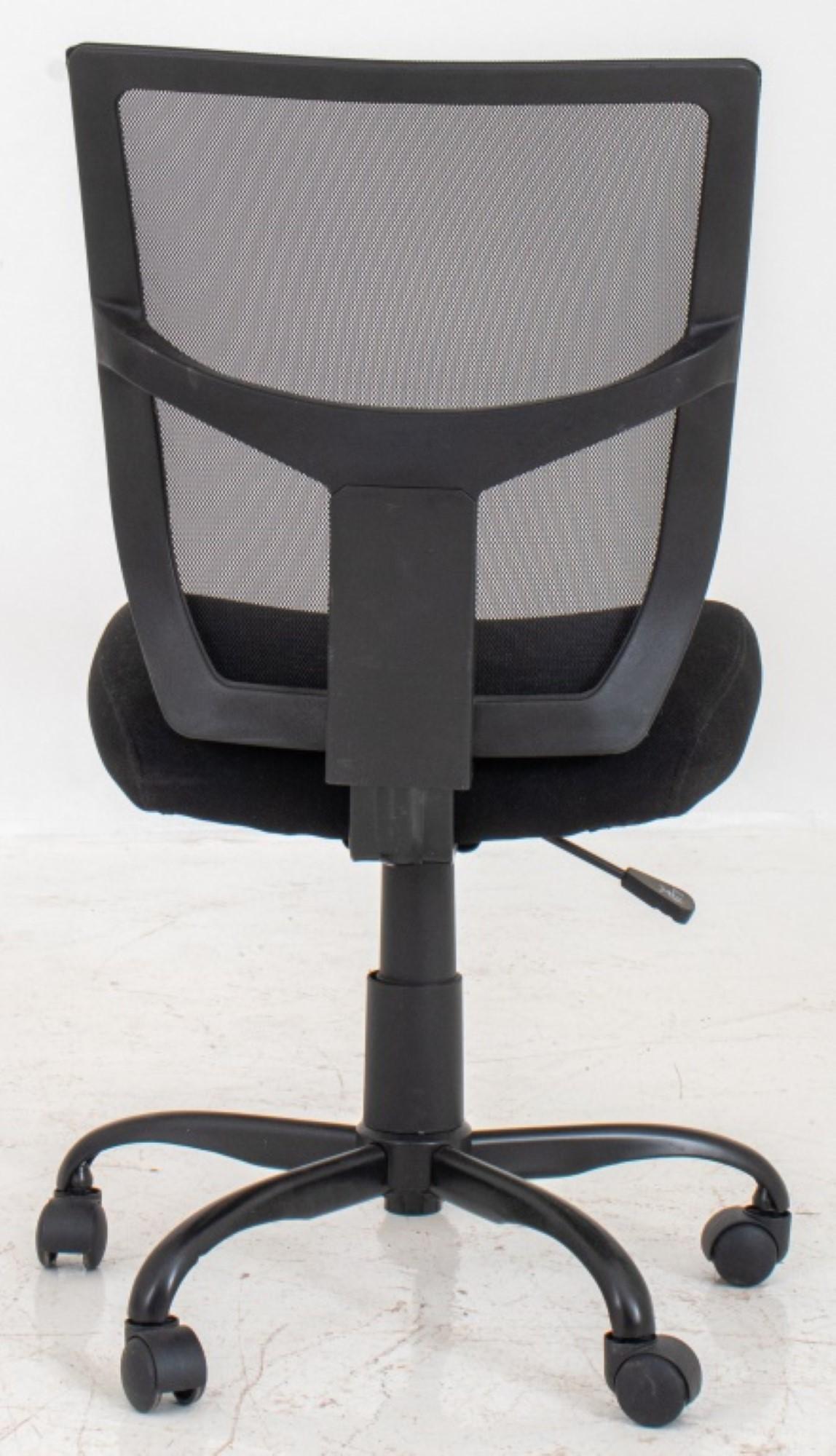 Black Fabric Office or Desk Chair For Sale 1