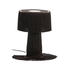 Black Fabric Table Lamp by Thai Natura