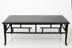 Black Faux Bamboo Coffee Table