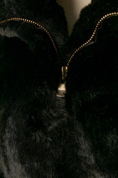 Black faux fur jacket ALEXANDRE VAUTHIER