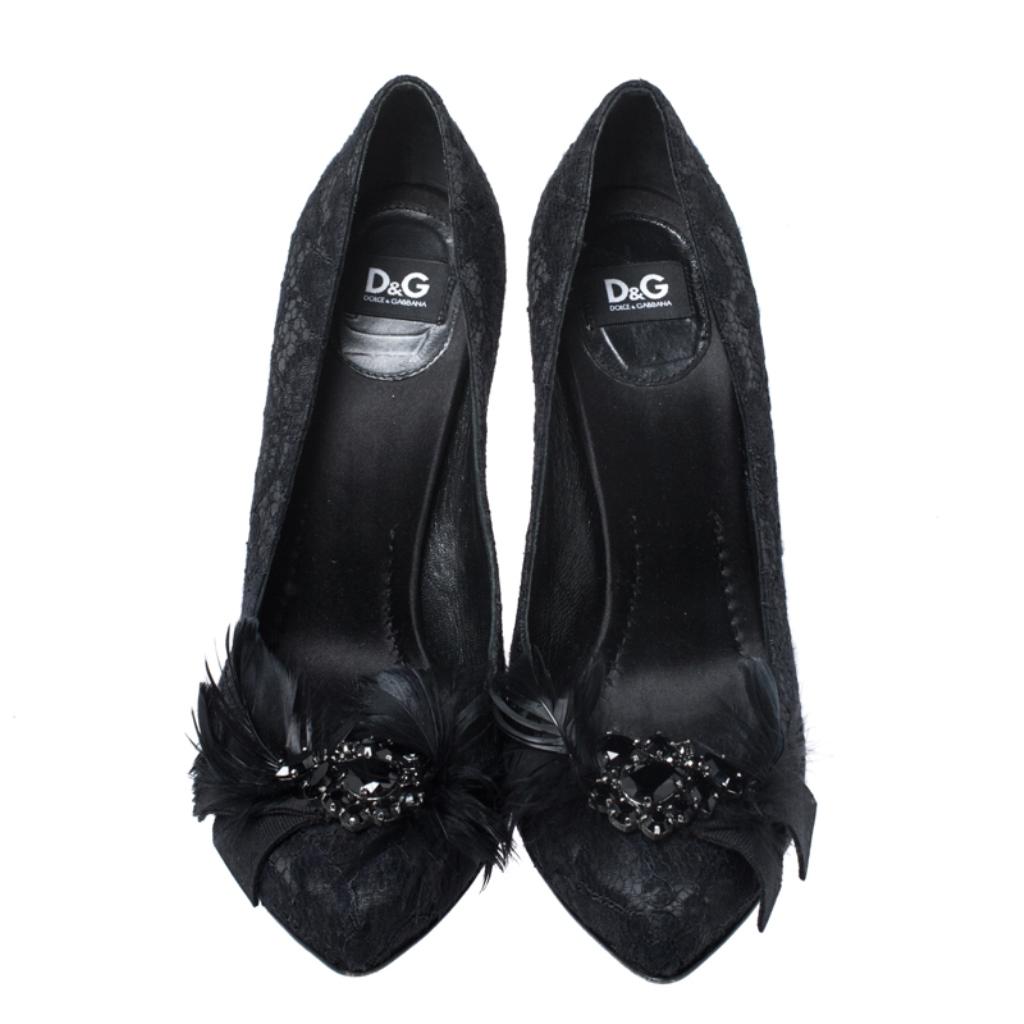 black feather shoes